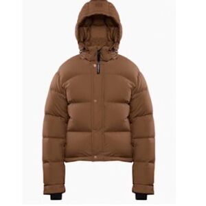 Aritzia Rust Super Puff Shorty Jacket